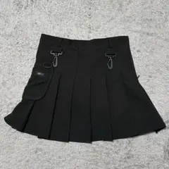 ミニプリーツスカート 黒 spins