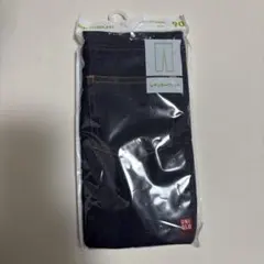 レギュラーフィット　レギンス　デニムライク　ネイビー　10部丈