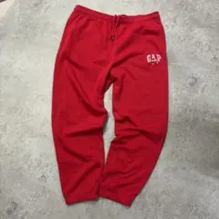 GAP × Disney スウェットパンツ レッド ミッキーコラボ L 裏起毛