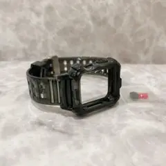 ◯アップルウォッチ 全面保護一体型バンド クリアブラック 38mm 40mm
