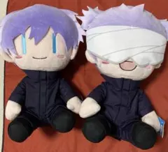 【匿名配送】呪術廻戦　五条悟　BIGぬいぐるみ　2体セット　呪術廻戦０　タグ付