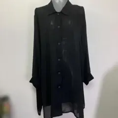 シースルー長袖シャツ