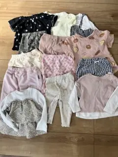 【子供服13点まとめ売り】70-80cm 春夏秋 トップス パンツセット帽子追加
