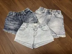 ZARAキッズデニムショートパンツ3枚セット