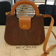 ✣美品✣ETRO エトロ トートバッグ PVC×ヌメ革 アルニカ ベルトロック 
