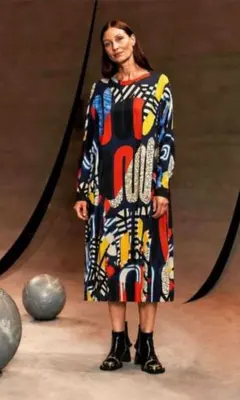HENRIK VIBSKOV 総柄プリントワンピース