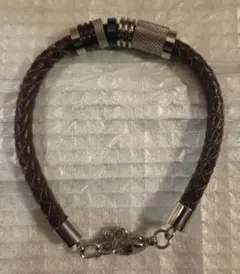 ガルーチ Gallucci レザーブレスレット ステンレス メンズ 