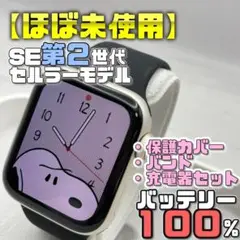 【ほぼ未使用】BT100％ SE2 セルラー 保護カバー＋バンド＋充電器セット