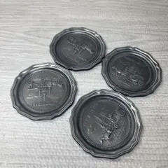 フランス製 パリ 金属製トレイ灰皿ヴィンテージ エッフェル塔 凱旋門