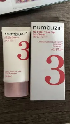 numbuzin 3番 ノーフィルター トーンアップ サンセラム　2個セットのサムネイル