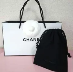 CHANELシャネル 紙袋 ショップ袋 カメリア付きショッパー ノベルティ 巾着