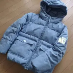 中綿入りジャンパー　コート フード付き　140