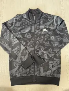 美品　adidas 黒&グレー ジャケット サイズ140