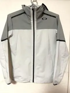 OAKLEY フルジップ パーカー グレー ホワイトのサムネイル