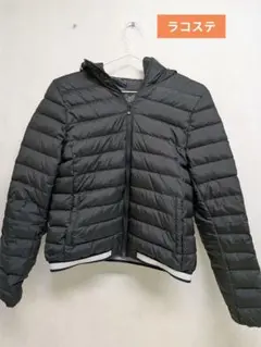 ブラック ダウンジャケット フード付き