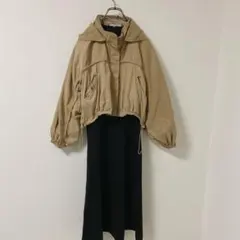 ELENDEEK ショートブルゾンセット モードジャージワンピース