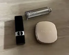 デパコス3点セット　コスメデコルテ　ディオール　リップ　チーク