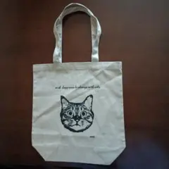 猫柄 キャンバス トートバッグ エコバッグ