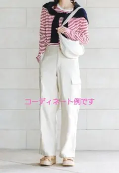 GW限定セール中❗【ユニクロ/ラウンドミニショルダーバッグ】白✨限定コーデュロイ