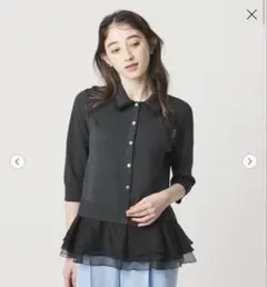 23区 【R(アール)】フォルムニット ペプラム ポロシャツ - メルカリ