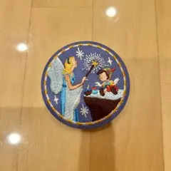ディズニー刺繍缶バッジビスケット　ピノキオ