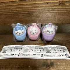 ちいかわ おくるみマスコットチャーム ちいかわ ハチワレ モモンガ 3種セット