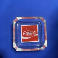 Coca-Cola ガラス製 スクエア 灰皿 12cm×11cmのサムネイル