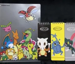 ポケモンセンター クリアファイルとノート3点