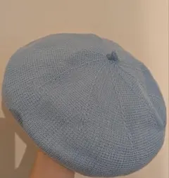 水色 ベレー帽