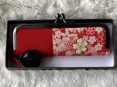 印鑑入れ　ハンコケース　和柄　ちりめん　桜