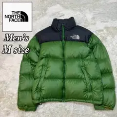 ノースフェイス ダウンジャケット ヌプシ 海外限定 グリーン メンズ Mサイズ