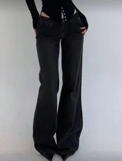 shine ブラック パンツ