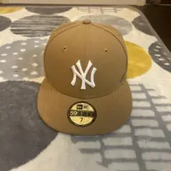 ニューヨーク・ヤンキース 59FIFTY キャップ ベージュ サイズ7