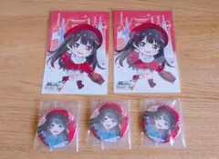 にじさんじ 7大タワーコラボ 月ノ美兎 缶バッジ ポストカード