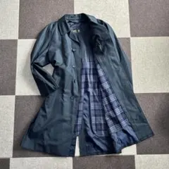 【DAKS/ダックス】ステンカラーコート 2way ライナー付 チェック