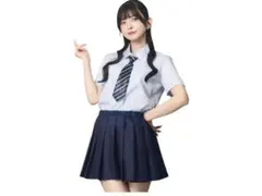 コスプレ 制服 レディース フリーサイズ シャツとネクタイのみ
