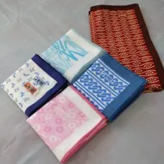 ☆新品未使用☆　いせ辰　ハンカチ４枚　小風呂敷1枚　合計5枚セット