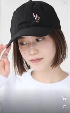 U.S. POLO ASSN キャップ　ブラック