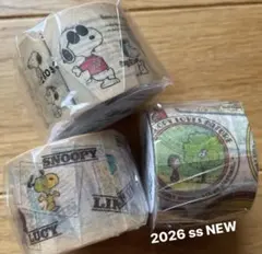 mtマスキングテープ PEANUTS スヌーピー太幅３点セット　新品未開封品のサムネイル