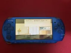 PSP本体　PSP3000 ブルー 動作確認済 説明書付き ゲーム6本セット