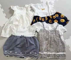 女の子　ベビー服　夏服まとめ　70〜90
