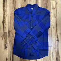vanishing elephant シャツ　青　長袖　メンズのサムネイル