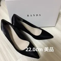 RANDA ポインテッドトゥ パンプス ブラックのサムネイル