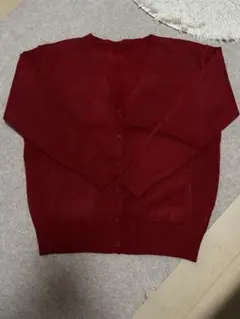 赤カーディガン