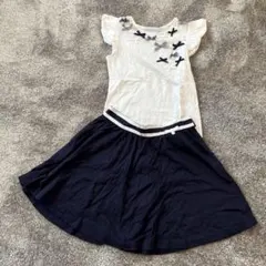 タルティーヌエショコラ シャツスカート 120