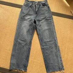 WEGO ダークブルー ワイドレッグデニム　美品