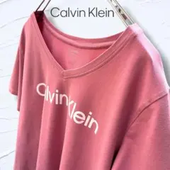 【訳あり】カルバンクライン Performance Vネック ロゴTピンク 1Xのサムネイル