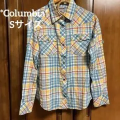 ☆美品☆Columbia☆TITANIUM☆チェックシャツ☆Sサイズ☆
