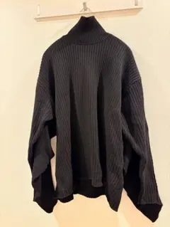 CLANE バックフリルタートルネックニットトップス