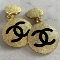 極美品 CHANEL イヤリング ココマーク ゴールド 両耳 フランス製